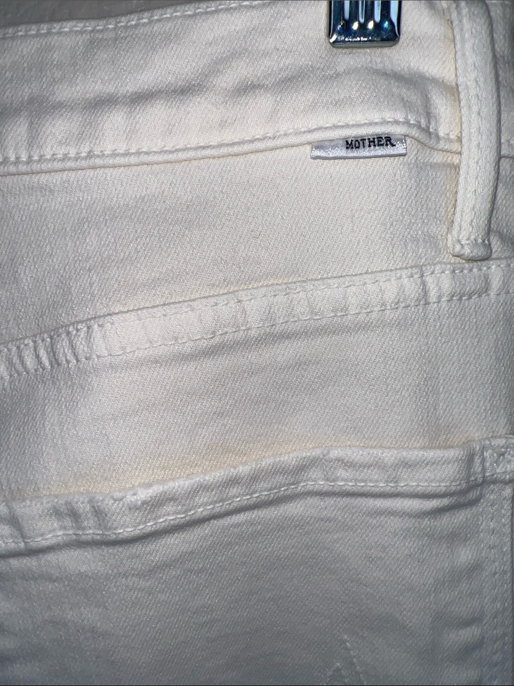 MOTHER The Undercover Cargo Sneak Wide Leg Cream Puffs Size 30 - Picture 11 of 16